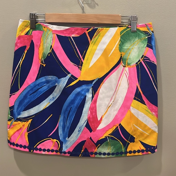 Crown & Ivy Tropical Colorful Pull On Skort - Picture 5 of 8